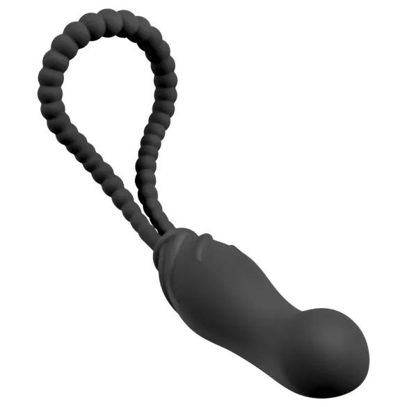Black Velvets - cinta peniana com dildo - ajustável - silicone preto