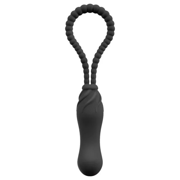 Black Velvets - cinta peniana com dildo - ajustável - silicone preto