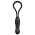 Black Velvets - cinta peniana com dildo - ajustável - silicone preto