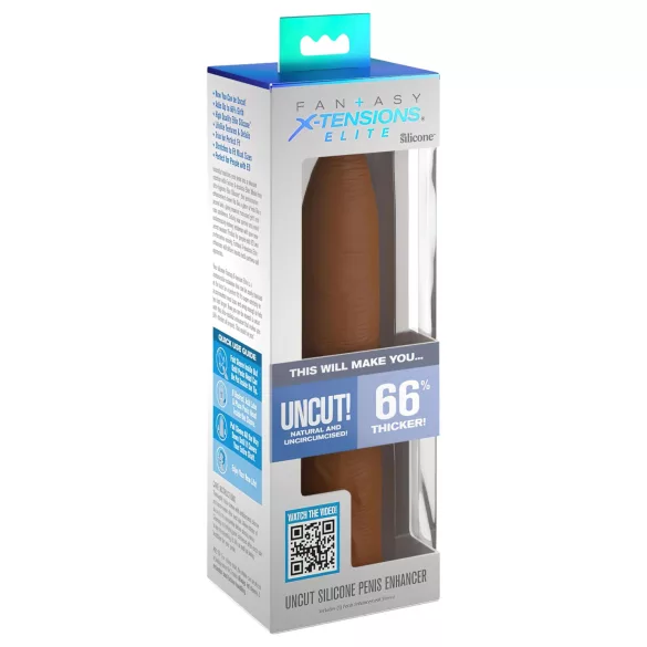 X-TENSION Elite - capa peniana aberta ajustável - cor pele escura