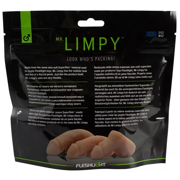 Mr. Limpy - dildo realístico grande - cor natural