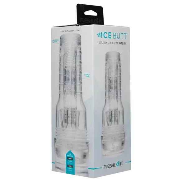 Fleshlight Ice Butt - masturbador masculino ânus - transparente