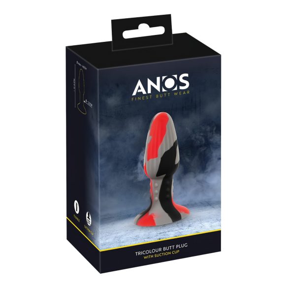 Plug anal de silicone colorido