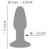 Plug anal de silicone colorido