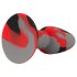 Plug anal de silicone colorido