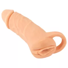   Nature Skin - capa peniana e masturbador vagina - 18cm - cor natural