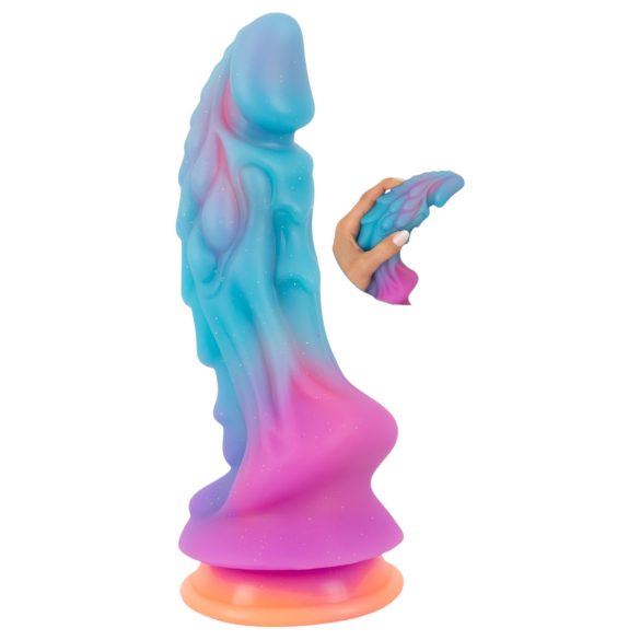 Beasty Cocks - Dildo alienígena em silicone (azul-laranja)