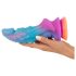 Beasty Cocks - Dildo alienígena em silicone (azul-laranja)