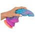Beasty Cocks - Dildo alienígena em silicone (azul-laranja)