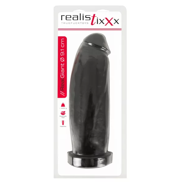 realistixxx Real Giant - dildo gigante - 30 cm (preto)