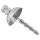 Plug Uretral de Metal - Prata