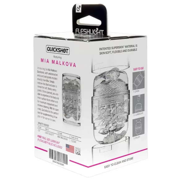 Fleshlight Quickshot Mia Malkova - masturbador de viagem