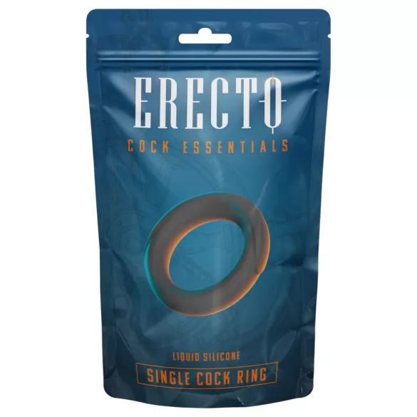 Erecto - anel peniano - silicone preto