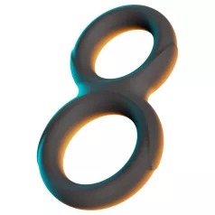 Erecto - anel peniano duplo - silicone preto