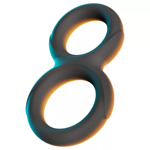 Erecto - anel peniano duplo - silicone preto