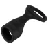Erecto - anel peniano 2 em 1 - silicone preto