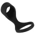 Erecto - anel peniano 2 em 1 - silicone preto