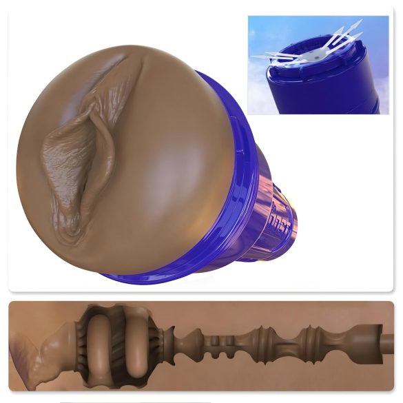 Fleshlight Boost Bang - masturbador realista (castaño)