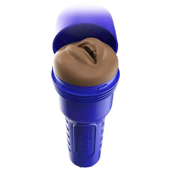 Fleshlight Boost Blow - masturbador boca realista - cor marrom