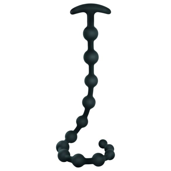 Black Velvet - Dildo Anal com Pérolas (preto)