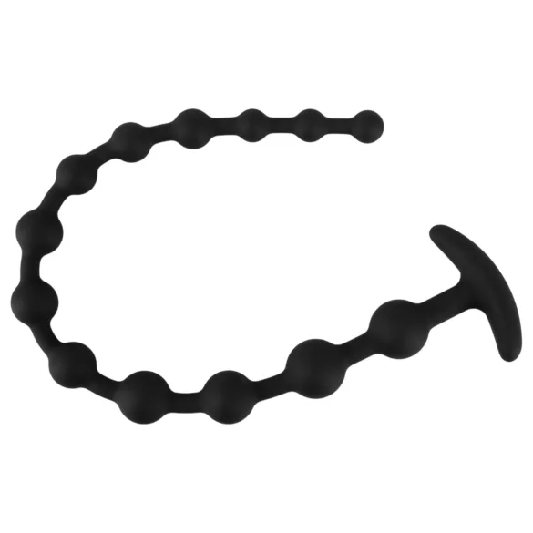 Black Velvets - dildo anal com esferas - silicone preto