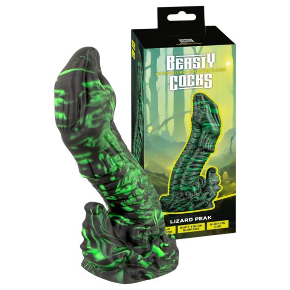 Pico Raptor Beasty - dildo de lagarto (verde-preto)