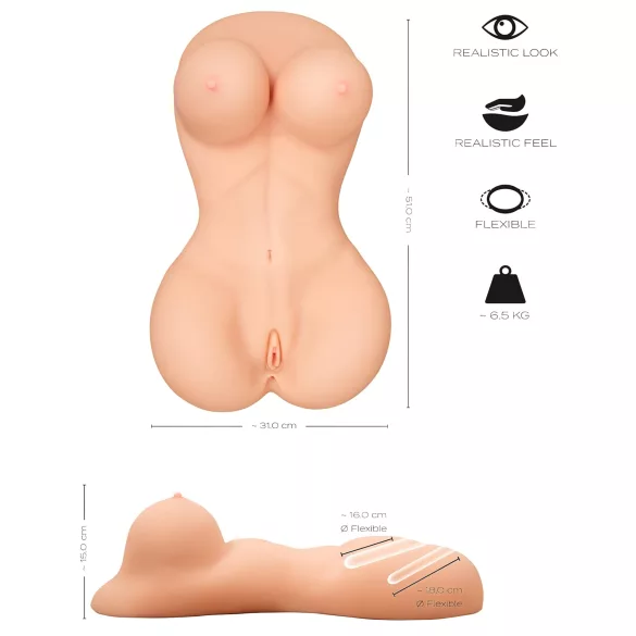 Realistixxx - boneca torso feminino - masturbador realístico