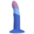 ROMP Piccolo - dildo de silicone flexível - azul e roxo