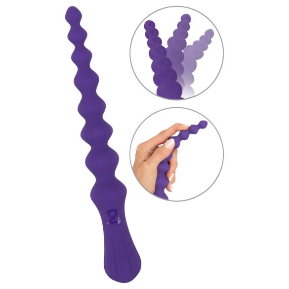 You2Toys - Dildo anal flexível e esferas (roxo)