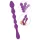 You2Toys - Dildo anal flexível com bolas - (roxo)