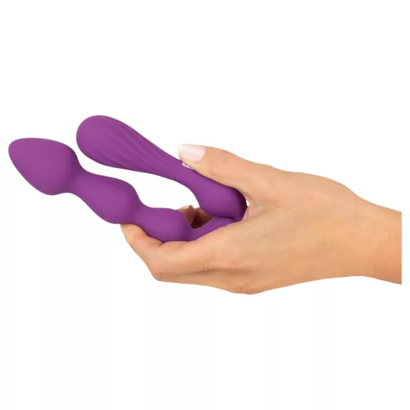 You2Toys - Dildo anal flexível com bolas - (roxo)