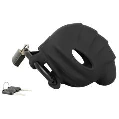   Black Velvets - anel peniano e jaula peniana - silicone preto