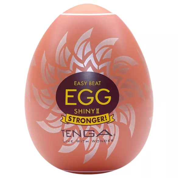 TENGA Egg Shiny II Stronger - masturbador masculino ovo texturizado