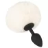 You2Toys - plug anal com cauda de coelho - silicone preto