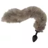 You2Toys - plug anal de silicone com cauda - cinza