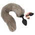 You2Toys - Plug Anal de Silicone com Cauda (Cinza)