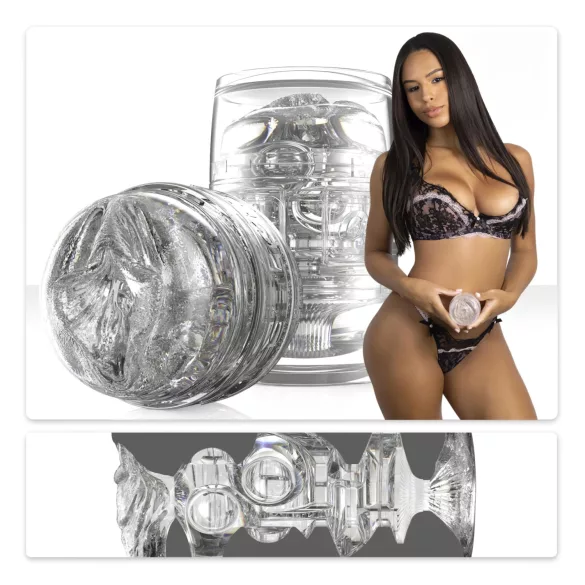 Fleshlight Quickshot Autumn Falls - masturbador de viagem (transparente)