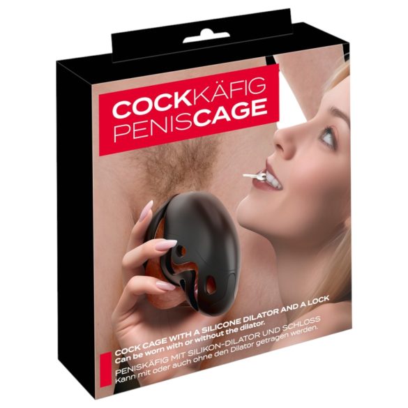 You2Toys - Gaiola Peniana com Plug Peniano (preto)