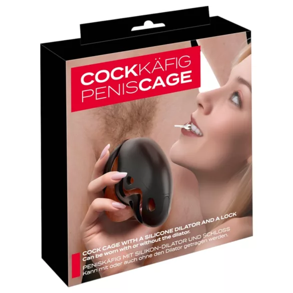 You2Toys - gaiola peniana com plug peniano - preto