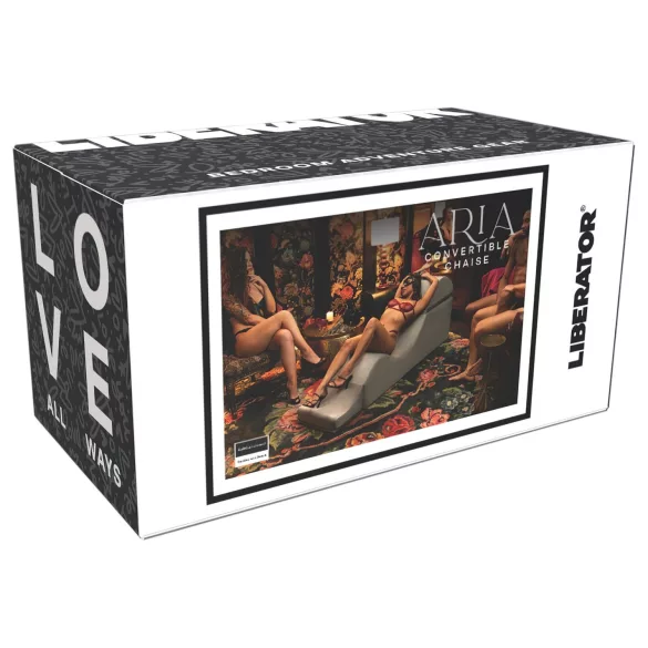 Liberator Aria Flip Chase - cadeira tantra - veludo cinza