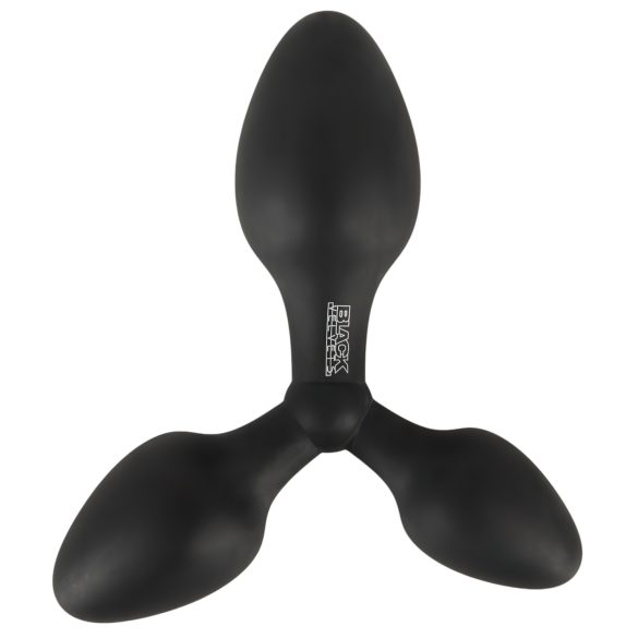 Black Velvet - plug anal triplo (preto)