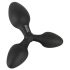 Black Velvet - plug anal triplo (preto)
