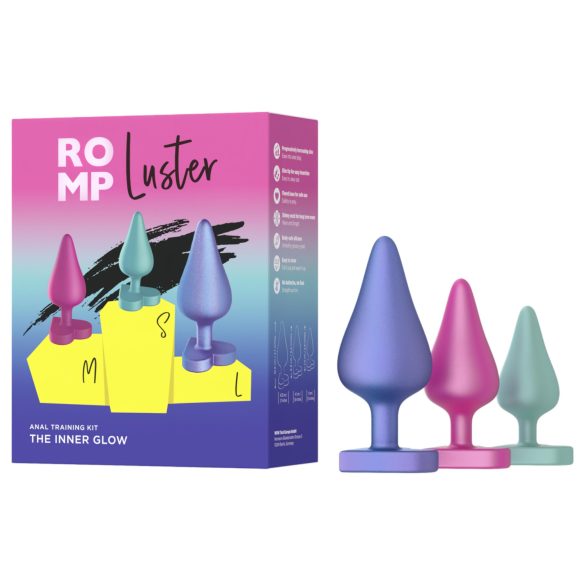 ROMP Luster - Conjunto de treino anal (3 peças)
