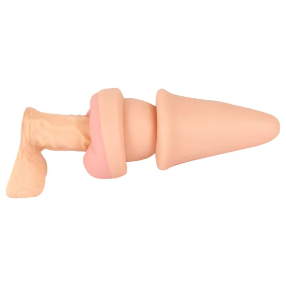 Nature Skin - plug anal e capa peniana - cor natural