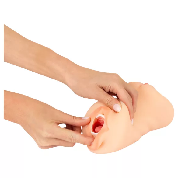 Nature Skin - masturbador vagina e boca - cor natural