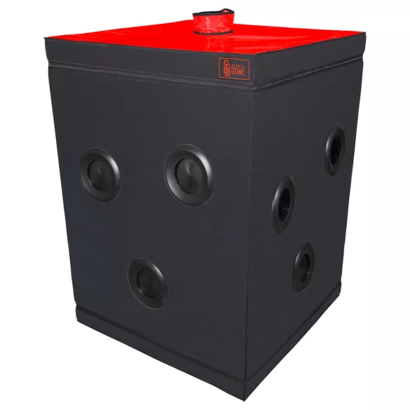 Secretdome - Cabine de sexo BDSM com aberturas (preta)