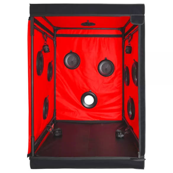 Secretdome - Cabine de sexo BDSM com aberturas (preta)