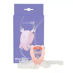 Luxo - arnês branco com vibrador para clitóris