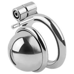   fetish collection - mini gaiola peniana com 3 anéis testiculares substituíveis (prata)
