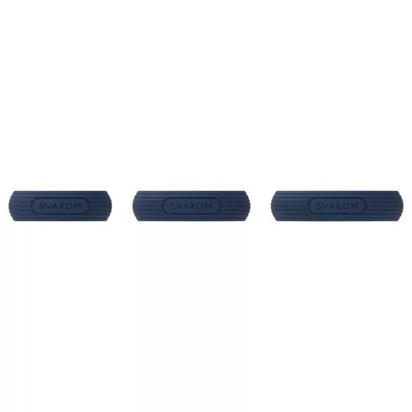 Svakom Triooo - conjunto de anéis penianos em silicone macio (azul) - 3 un.